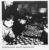 Schachturnir anstatt Sportunterricht